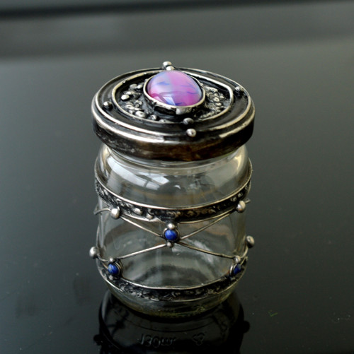 Sklenička - zavírací - achát