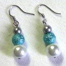 Jemné modré luxusní perly