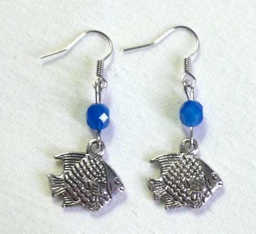 Vánoční kapr-náušky