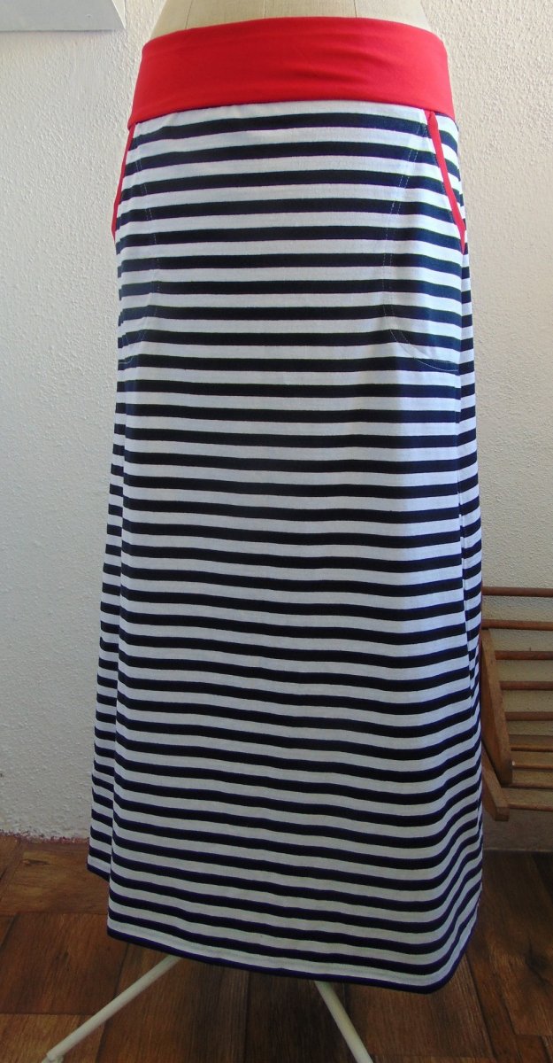 Dlouhá sukně - pruhy (bavlna)