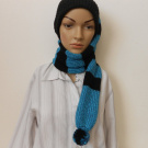 Maxi dlouhá čepice 2v1 s vlnou