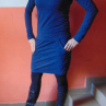 Šaty - vzor jeans (bavlna)