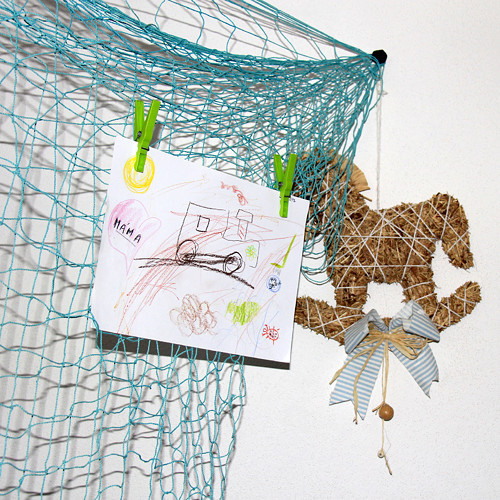 Velká dekorační síť na zeď