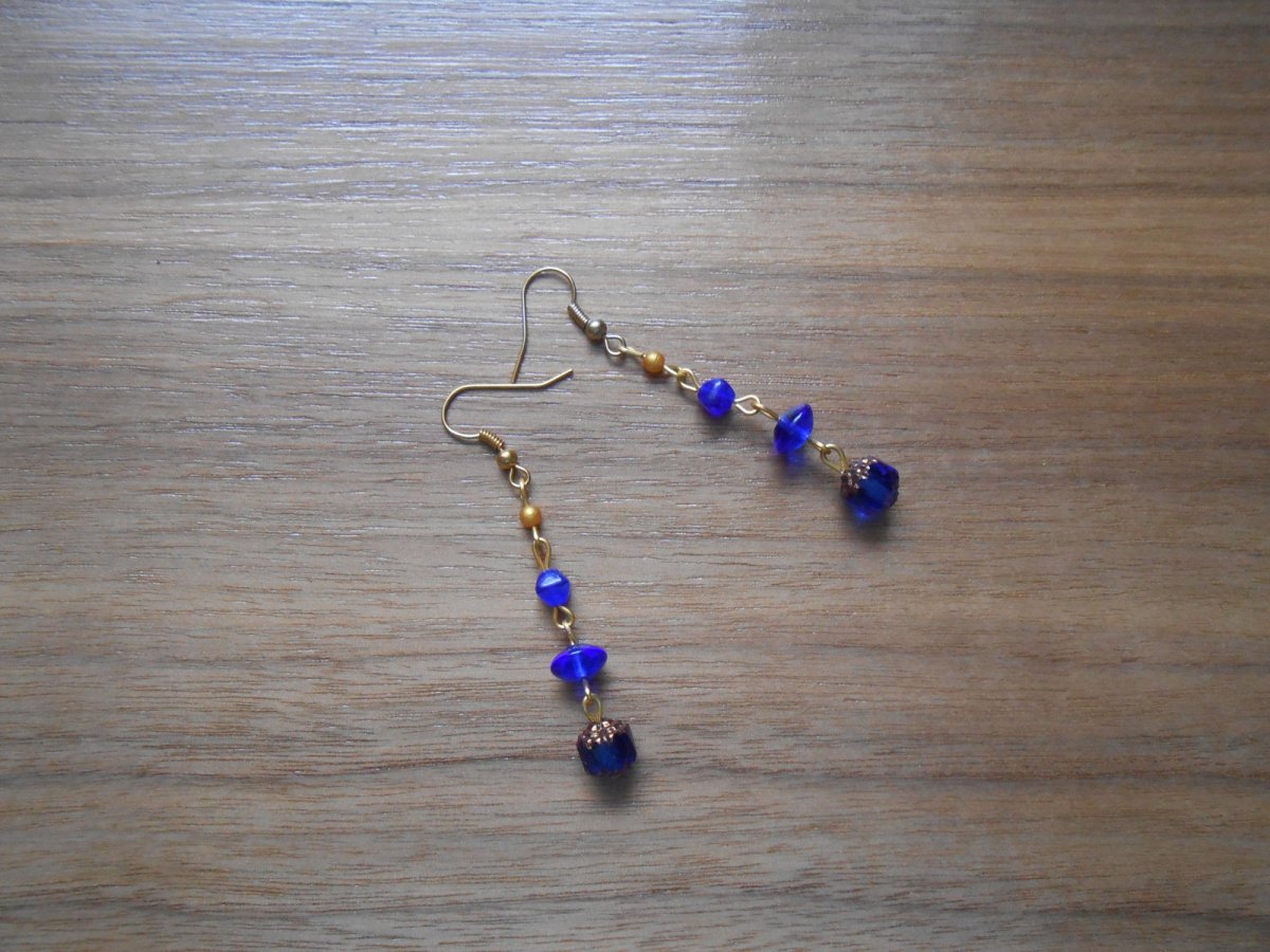 Náušnice královsky modré (94/18)