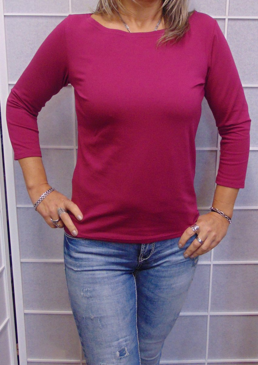 Tričko - barva vínovo-fialová S - XXXL