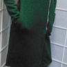 Svetro-přehoz s kapucí na zip - barva tmavě zelená S - XXL 