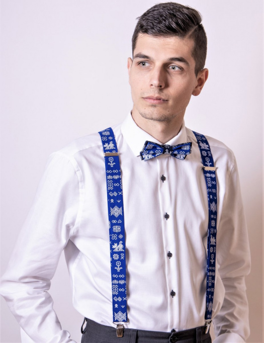 Set Motýlek a Šle - modročerná