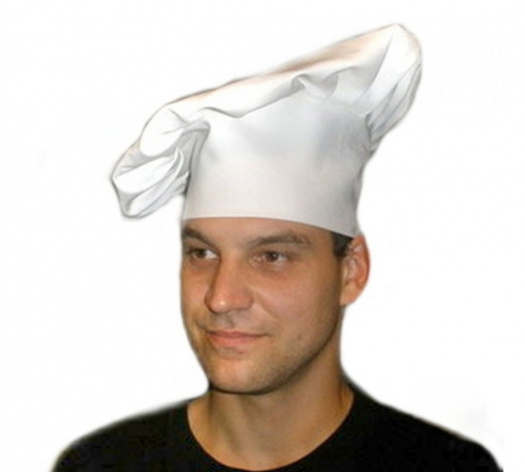  kuchařská čepice-dospělá bílá 