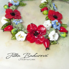 "Veliká louka"náhrdelník, sklo