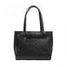 Velká kožená taška BIG SHOPPER - černá 