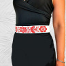 Vyšívaný Dámský Opasek Červený