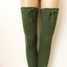 Dlouhé návleky na nohy 75% vlna
