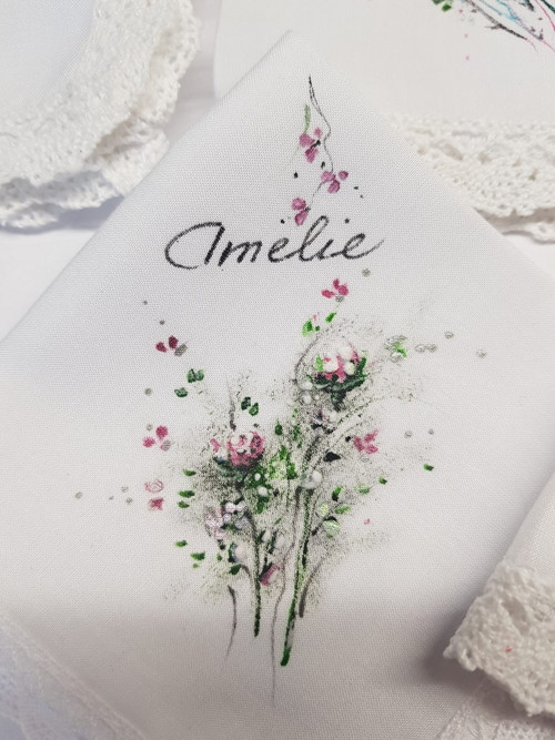  Ručně malovaný kapesníček do tanečních