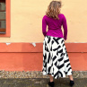 Tunika s mašlovým vázáním fuchsia