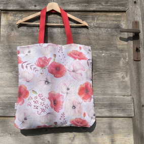 Taška - Máky malované - velká