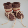 Pletené bačkůrky - 9 cm