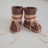 Pletené bačkůrky - 9 cm