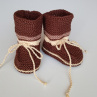 Pletené bačkůrky - 9 cm