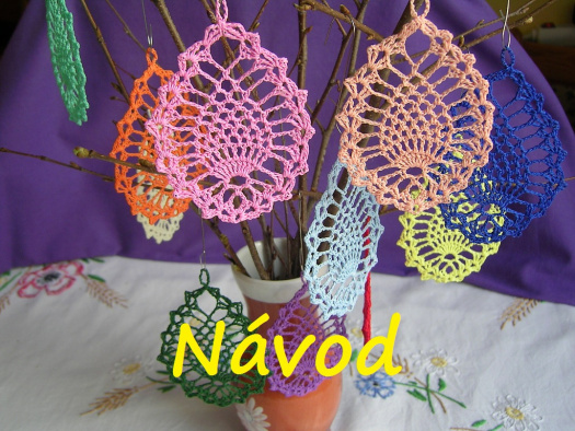 NÁVOD - Háčkované vajíčko ploché