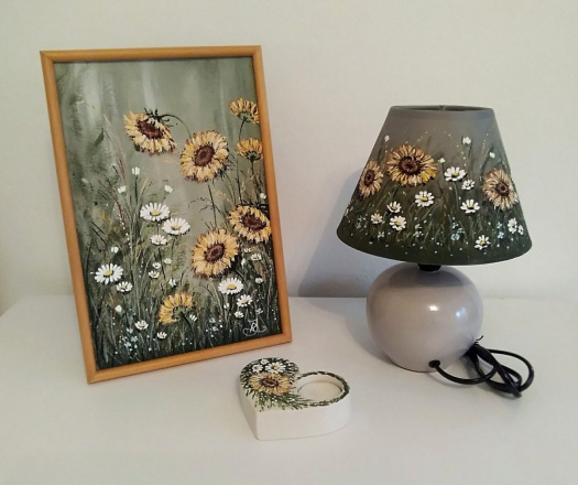 ručně malované dárkové předměty-lampa