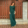 Kalhotová sukně zelená dlouhá