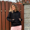 Černá mikina s kapucí