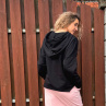Černá mikina s kapucí