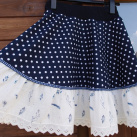 MODROTISKOVÁ (S,M,L) - dámská sukně