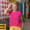 Malinová tunika s vázáním