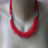Náhrdelník červený součkový