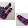 dámské ponožky fialovo-šedé