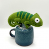 Chameleon - dekorace z filcu