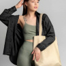 Kožená taška SHOPPER - růžová