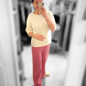 Dámské mušelinové kalhoty Pink