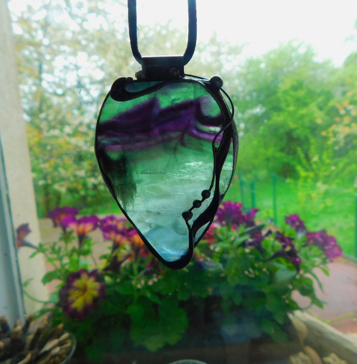 Magický svět elfů...(fluorit extra) autorský šperk