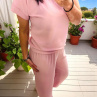 Dámský komplet kreš pink - S/M