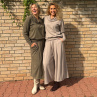 Kalhotová sukně maxi khaki