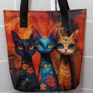 TAŠKA z kočárkoviny - Tři kočky