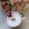 Svíčka růžový hrníček