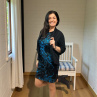Dámské šaty Tyrkys elegant-M