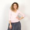 Tričko zdvojené světle růžové
