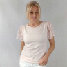 Tričko s krajkovými rukávy
