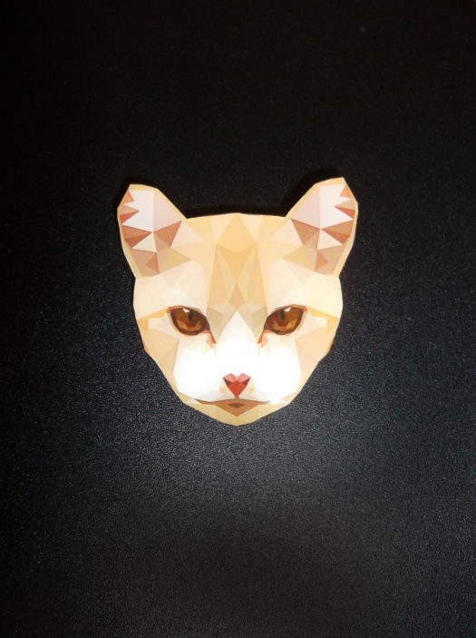 kočička - autorská originální brož