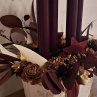 adventní svícen,, eukalyptová elegance,,