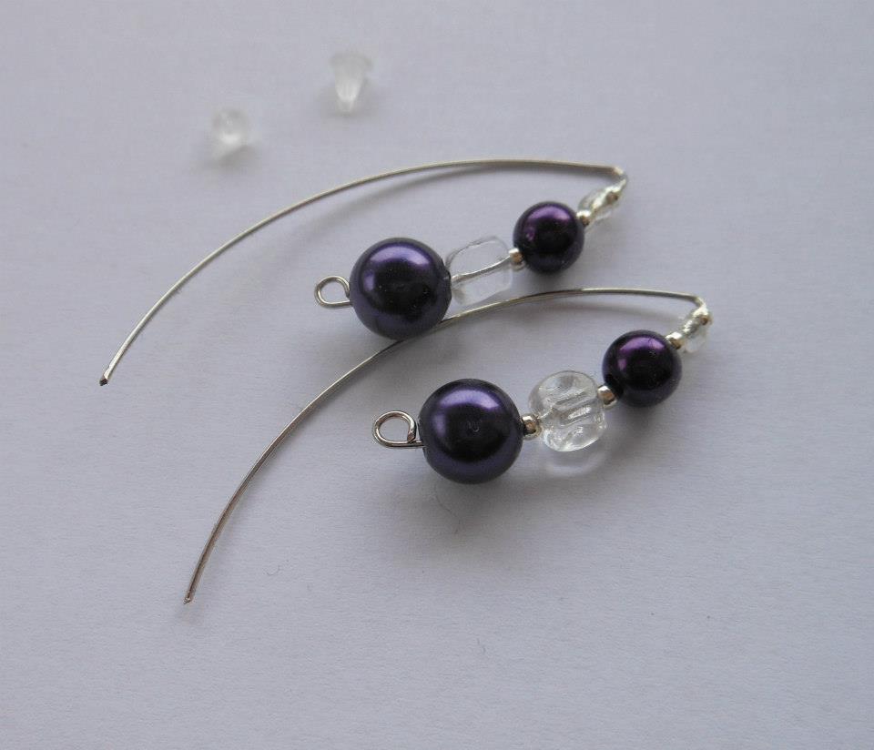 Fialkové náušnice