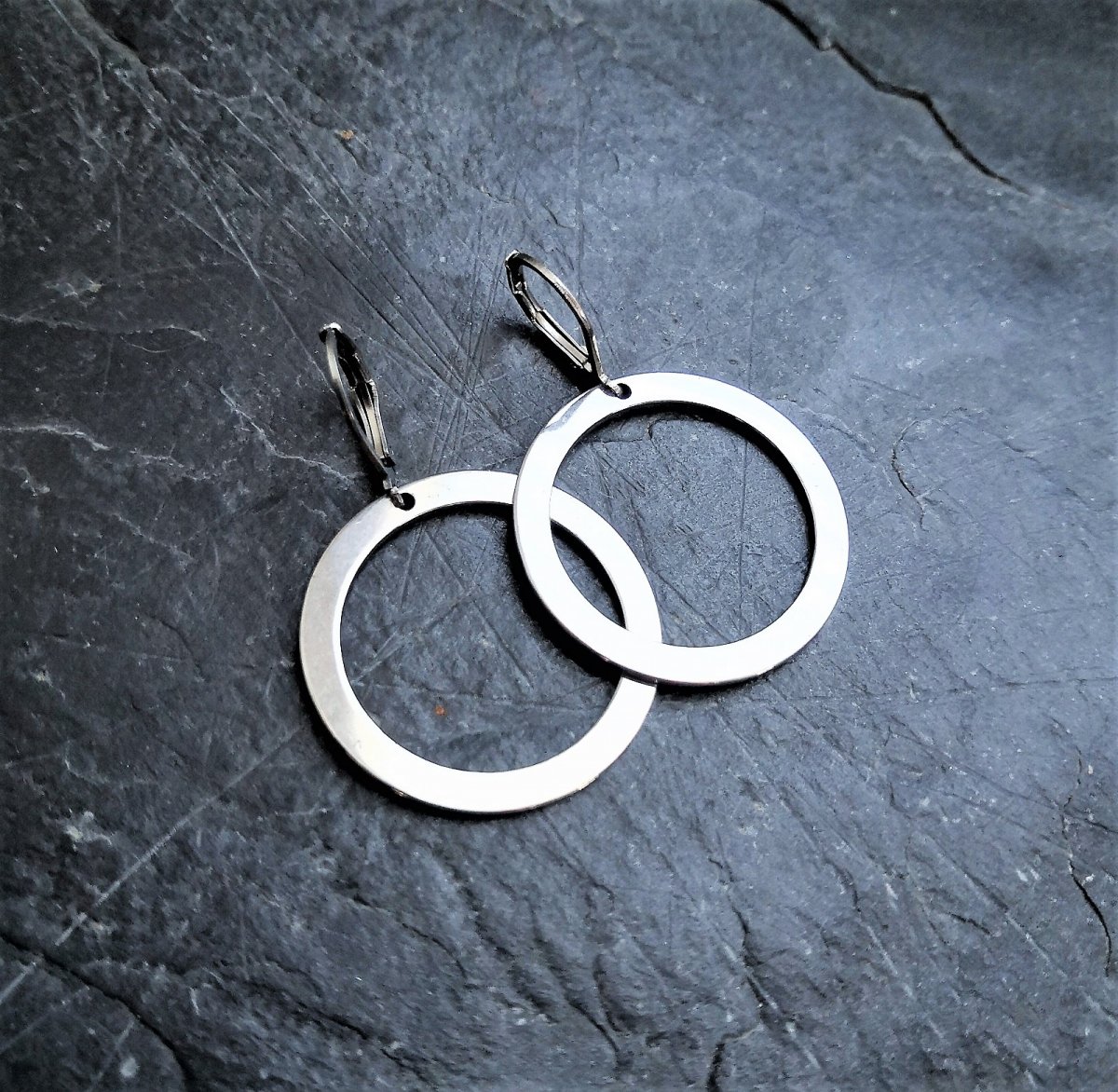 Náušice*karma*3 cm*chir.ocel