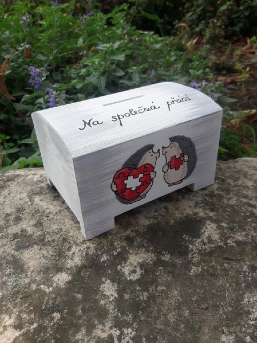 Svatební pokladnička - Ježci