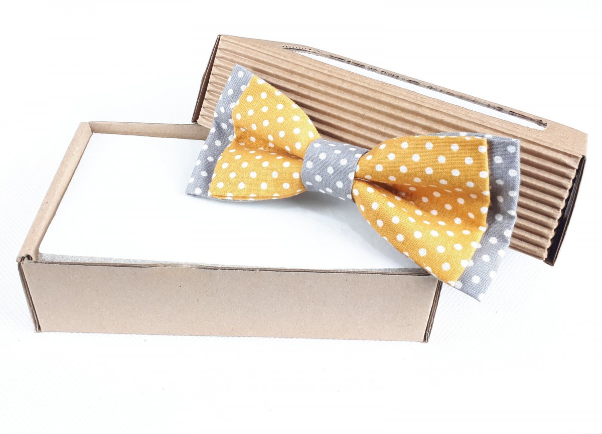 Pánský Motýlek Classic Style - hořčicový