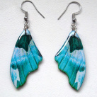 Motýlí křídla č.106 - křišťálová pryskyřice, háčky jsou z chirurg. oceli