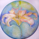 Květ lilie - průměr 30cm